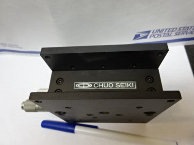 OPTICAL CHUO SEIKI STAGE MICROMETER LASER OPTICS AS IS #82-08-B