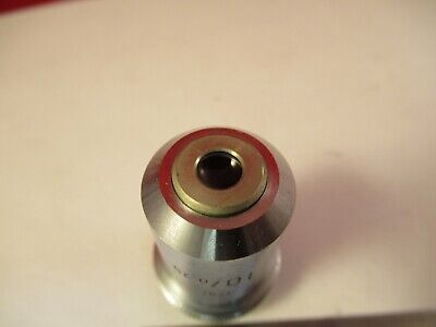 LEITZ GERMANY MICROSCOPE PART OBJECTIVE LENS 10X /170 OPTICS AS PICTURED 8-A-14
