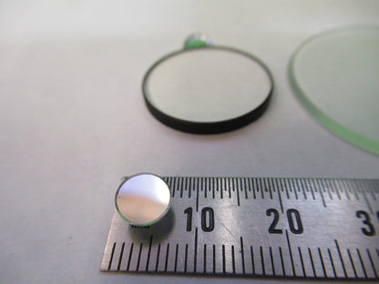 OPTICAL GLASS LENSES + MINI MIRROR LOT OPTICS AS PICTURED U8-A-61