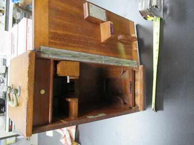 EMPTY SEIBERT GERMANY WOOD CABINET 1800's MICROSCOPE PART AS PICTURED #TB-5