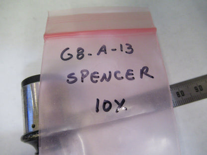 SPENCER ANTIQUE EYEPIECE 10X OCULAR LENS MICROSCOPE PART AS PICTURED G8-A-13