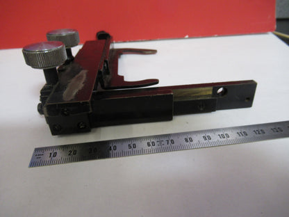 ANTIQUE XY STAGE CLIPS AO SPENCER MICROSCOPE PART AS PICTURED S4-B-75