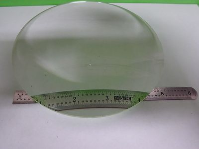 LARGE OPTICAL BI CONVEX LENS THICK LASER OPTICS [chip on edge] AS IS BIN#Y3-23