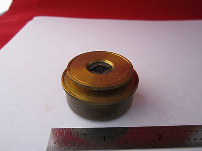 Vintage Optical Brass Microscope Fluorite Optics 1800's Very Rare