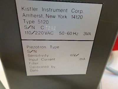 KISTLER AC INPUT PIEZOTRON ICP COUPLER 5120 for ACCELEROMETER AS IS #90-B-28