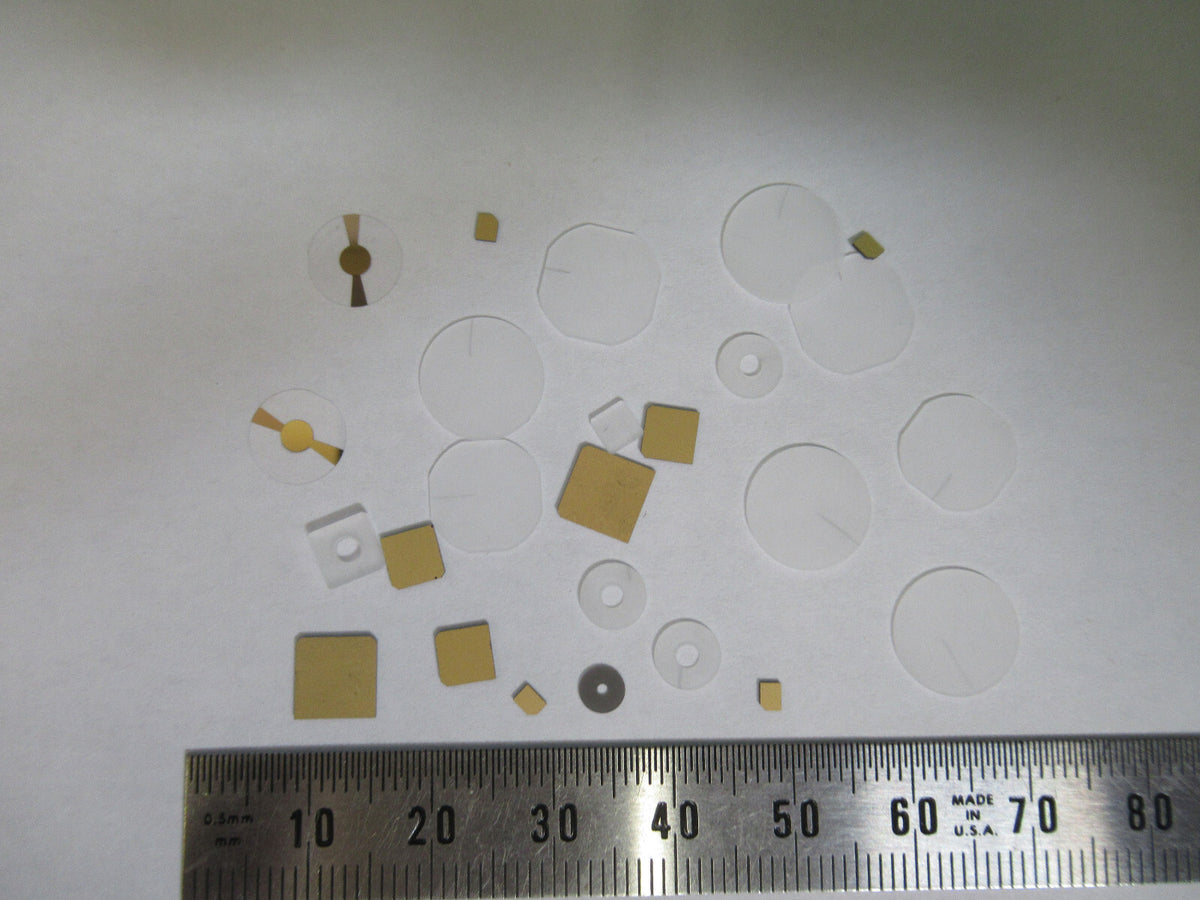 Lot Blanks Piezoelectric Quartz Crystal X-y-cut Gold Coated Piezo Sensor