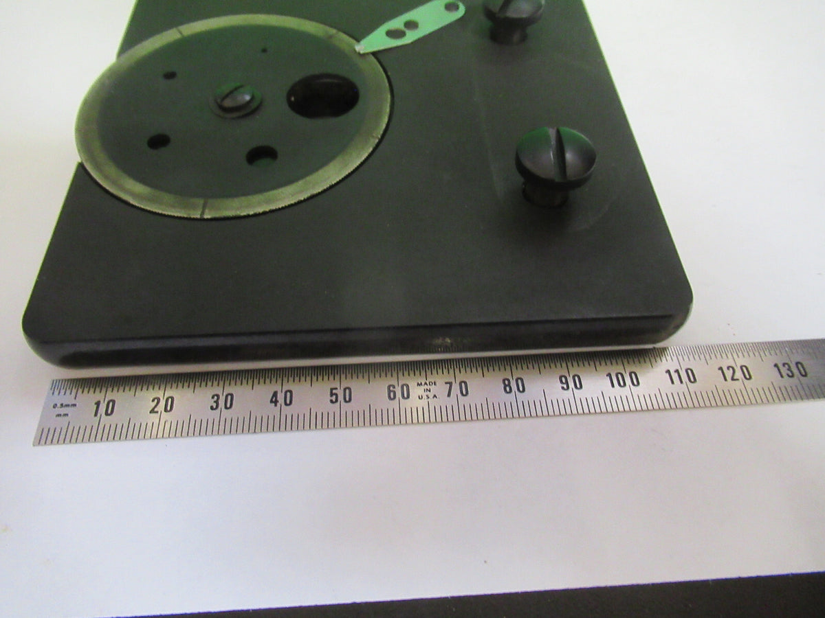 SPENCER AO VINTAGE STAGE TABLE ANTIQUE MICROSCOPE PART AS PICTURED &Q4-A-39