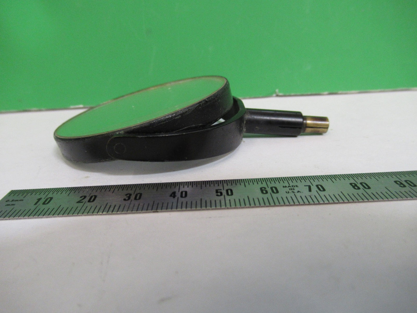 ANTIQUE BAUSCH LOMB MIRROR ASSEMBLY MICROSCOPE PART AS PICTURED T3-B-33