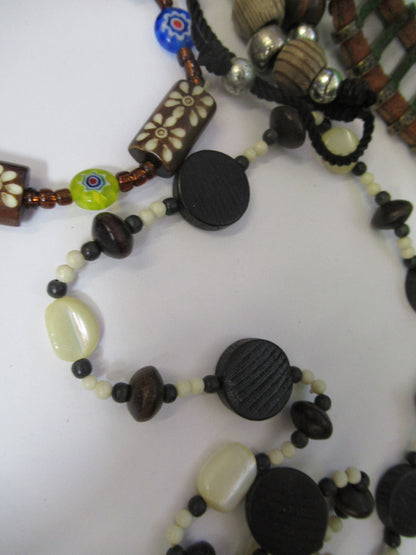 LOT JEWELRY FANTASY HANDMADE WRISTBAND NECKLACE ETC AS PICTURED X4-A-66