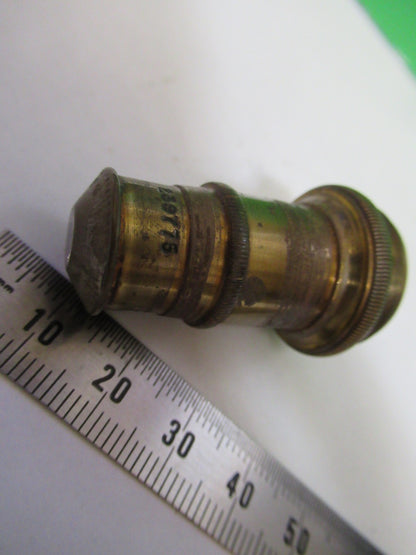 ANTIQUE BRASS SPENCER AO OBJECTIVE MICROSCOPE PART AS PICTURED T6-A-45