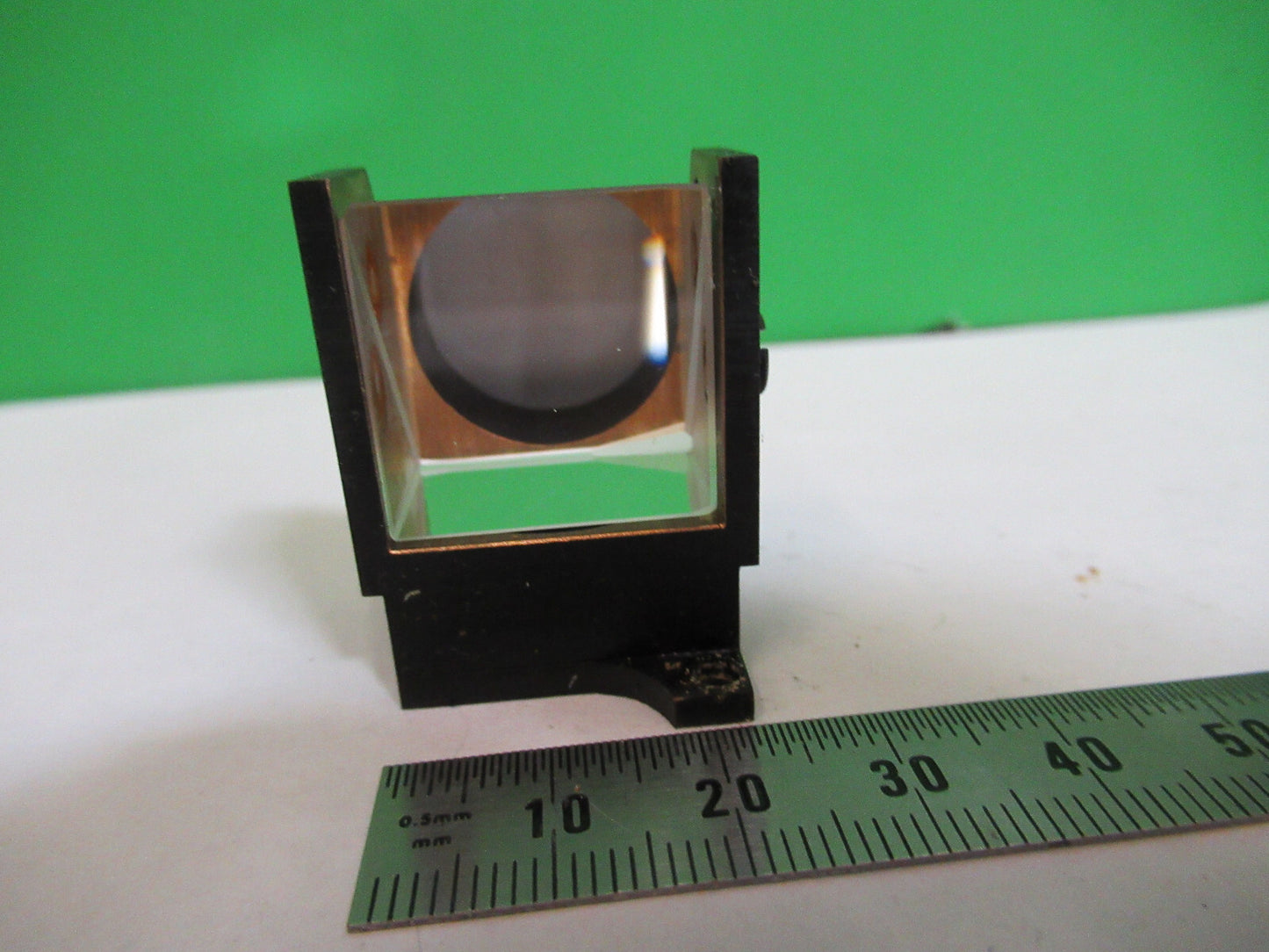 ANTIQUE BAUSCH LOMB PRISM HEAD OPTICS MICROSCOPE PART AS PICTURED S4-B-11