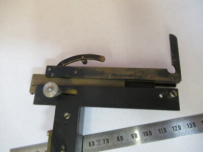 Antique Rare Kremp Wetzlar Stage Xy Clips Microscope Part