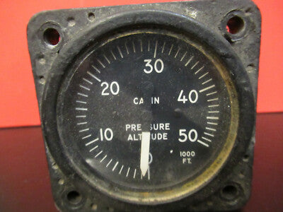 KOLLSMAN PRESSURE GAUGE AIRCRAFT INDICATOR GRUMMAN AS PICTURED &8C-FT-04