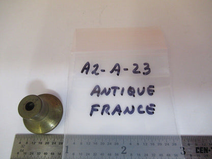 ANTIQUE NACHET FRANCE "3" OBJECTIVE OPTICS MICROSCOPE PART as pictured A2-A-23