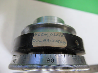 ANTIQUE BAUSCH LOMB POL CONDENSER POLARIZER MICROSCOPE PART AS PICTURED Z7-FT-96