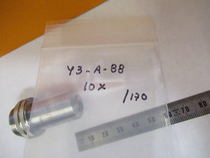 LEITZ WETZLAR 10X /170 OBJECTIVE LENS OPTIC MICROSCOPE PART AS PICTURED Y3-A-88