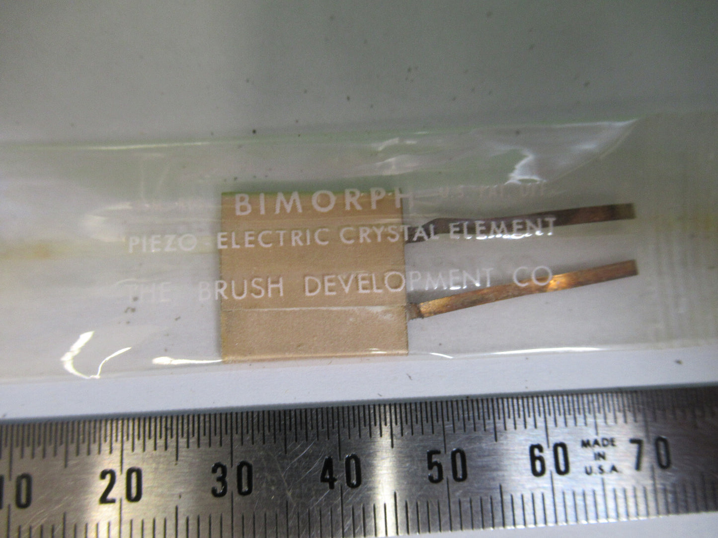 BRUSH BIMORPH PIEZO PIEZOELECTRIC PZT CERAMIC AS PICTURED &72-c-11