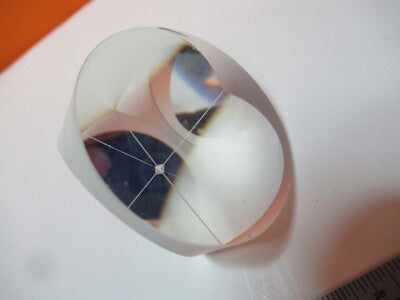 OPTICAL TRIHEDRAL GLASS PRISM LASER OPTICS AS PICTURED &16-A-01