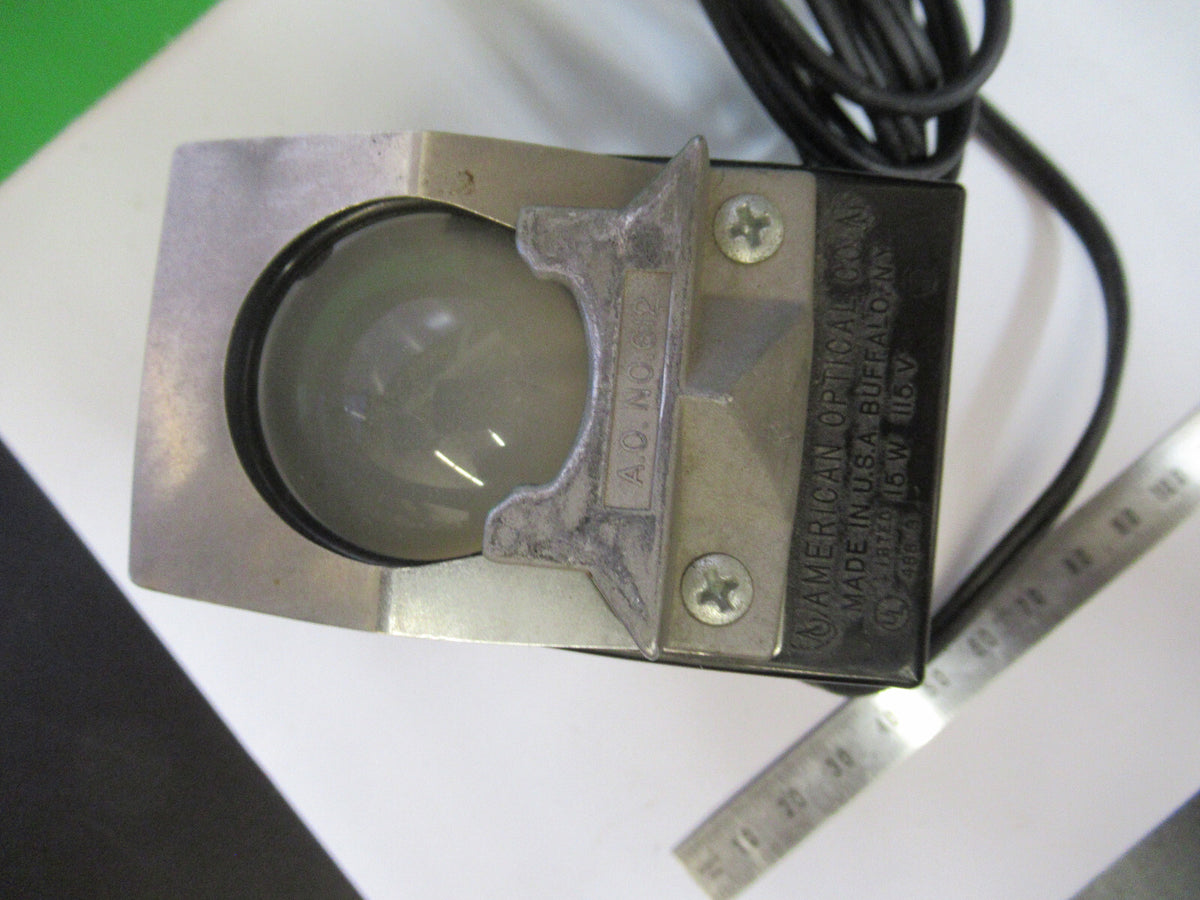 MICROSCOPE PART VINTAGE SPENCER AO LAMP ILLUMINATOR OPTICS AS PICTURED  X5-A-57