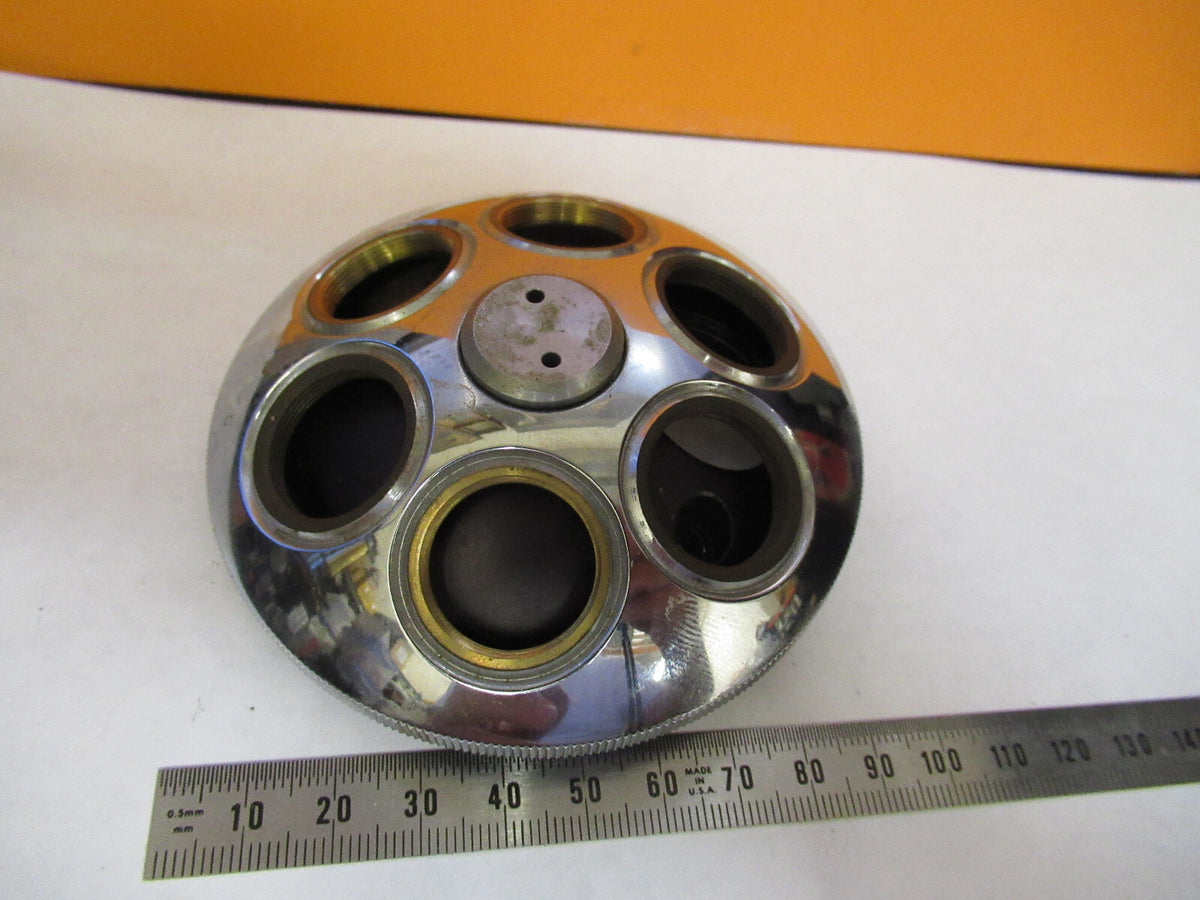 WILD HEERBRUGG SWISS M40 NOSEPIECE SEXTUPLE MICROSCOPE PART AS PICTURED Y3-A-55