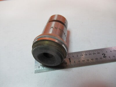 OLDTIMER OBJEKTIV SPENCER 95X OPTIK MIKROSKOP TEIL WIE ABGEBILDET &amp;7B-B-142
