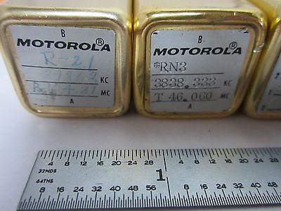 LOT 6 EA MOTOROLA QUARTZ CRYSTAL FREQUENCY CONTROL RADIO AS IS BIN#K6-04