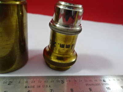 Antique Brass Objective Homg 2mm Ernst Leitz ?? Germany Microscope Part