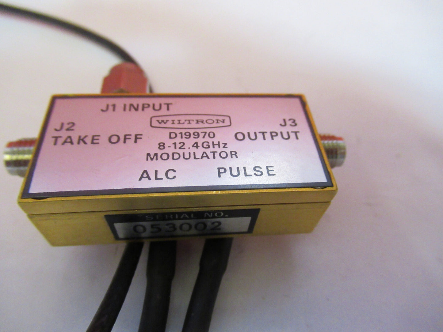 WILTRON D-19970 MODULATOR MICROWAVE RF FREQUENCY 12 GHz AS PICTURED T7-A-49