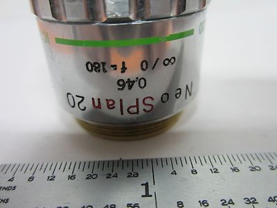 FOR PARTS OLYMPUS NEO SPLAN 20X OBJECTIVE MICROSCOPE OPTICS scratched BIN#J6-30