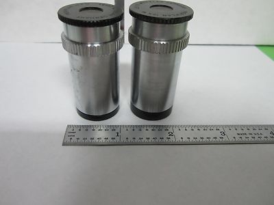Lot 2 Ea Ernst Leitz Germany Eyepieces PERIPlan 10X Microscope Part Optics