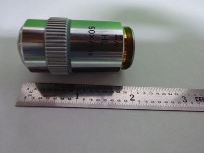MICROSCOPE LEITZ GERMANY OBJECTIVE HL 50X PLAN INFINITY OPTICS AS IS BIN#72-53
