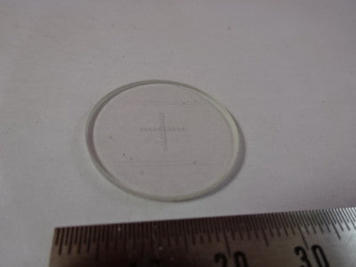 CROSSHAIR RETICLE MICROMETER for OCULAR MICROSCOPE OPTICS AS IS &51-A-47