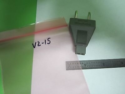 MIKROSKOPTEIL OLYMPUS JAPAN STECKVERBINDER ADAPTER LAMPENBELEUCHTUNG WIE BESEHEN BIN#V2-15