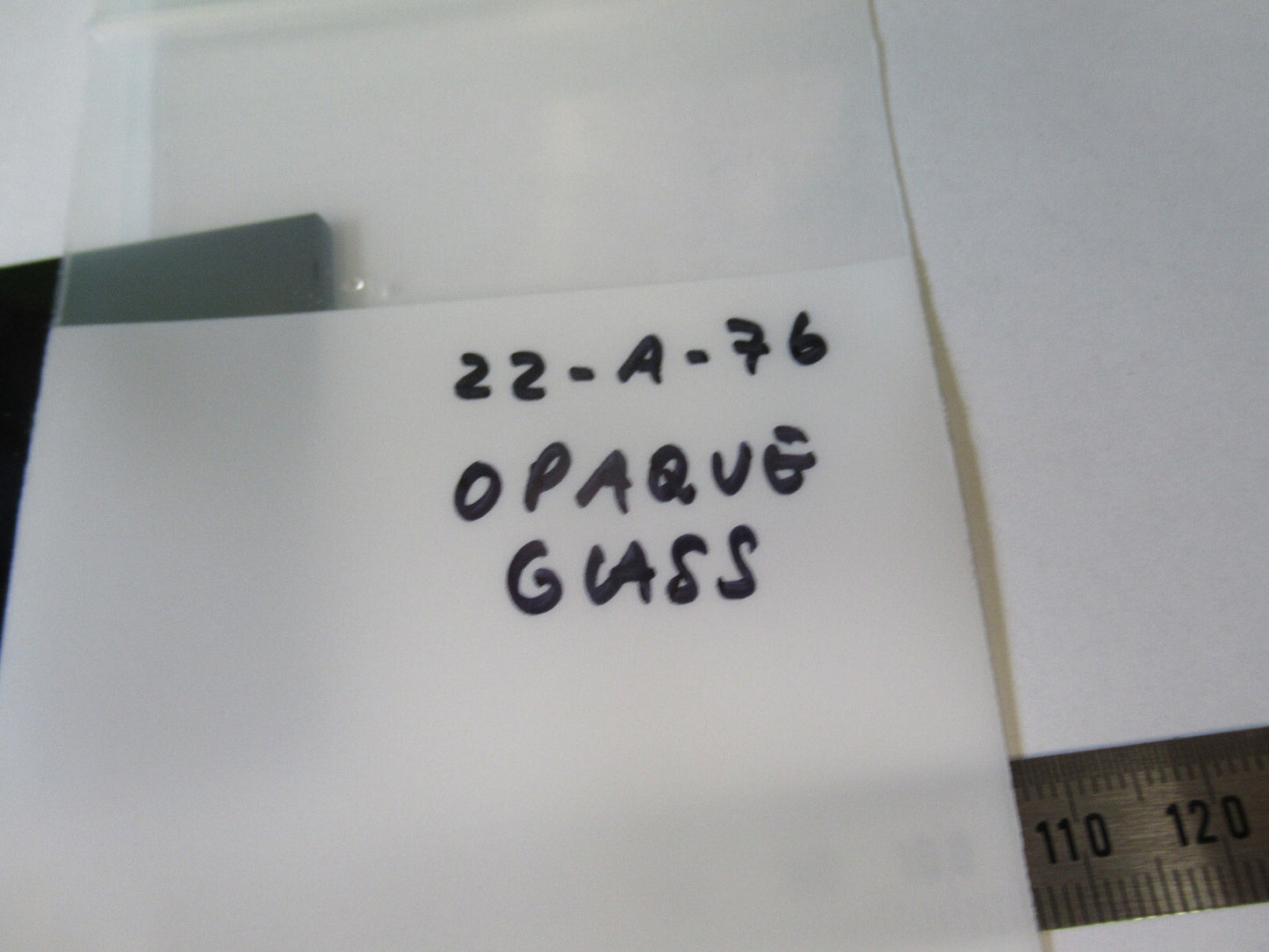 Optical Square Opaque Glass Blank or very dark Optics