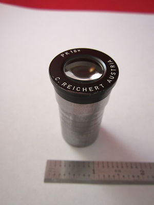 MICROSCOPE EYEPIECE REICHERT AUSTRIA PK 16X OPTICS  BIN#met-rei
