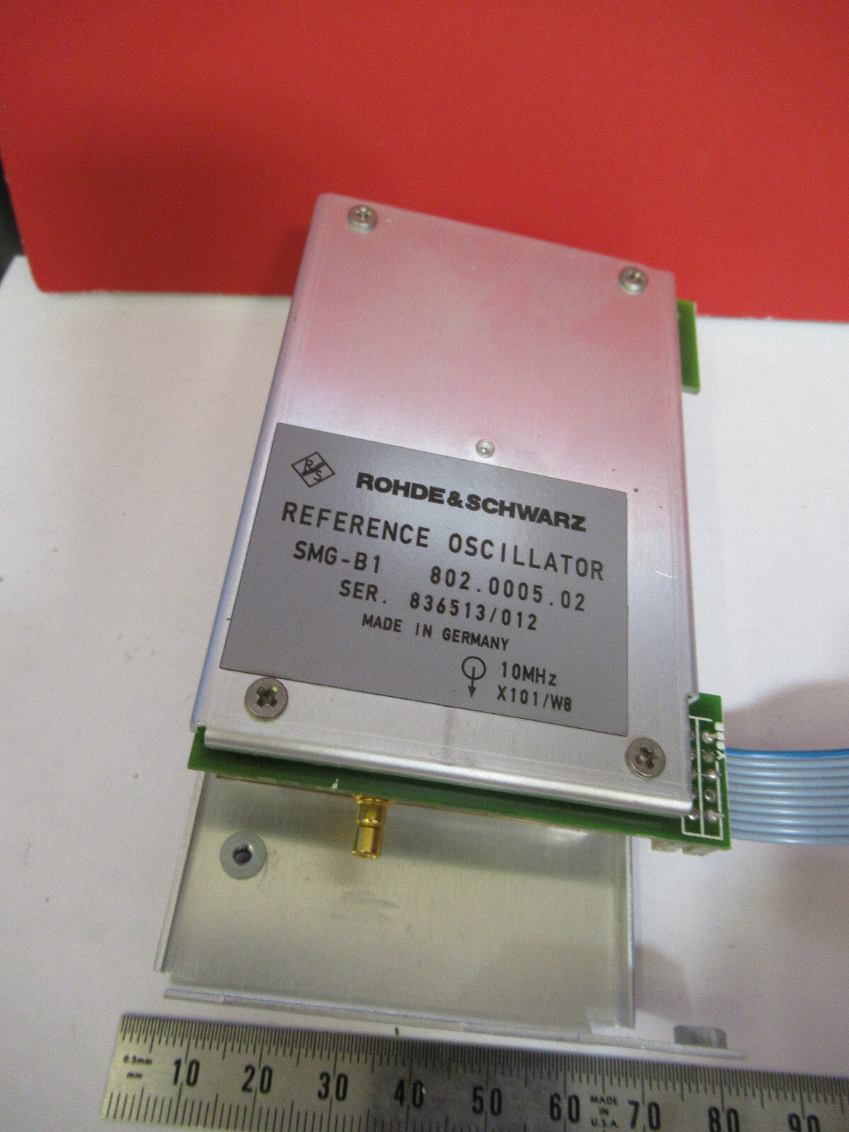 ROHDE SCHWARZ SMG QUARTZ HIGH PRECISION OSCILLATOR TIME BASE Y5-A-63