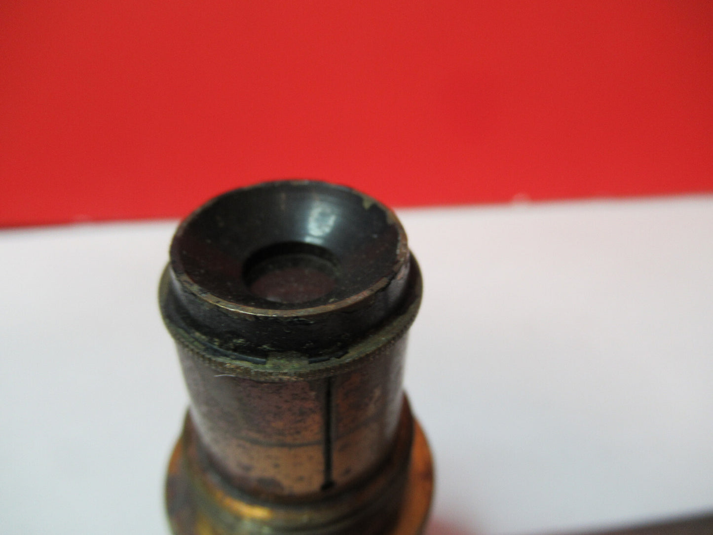 ANTIQUE BRASS VIEWER VERY OLD SCOPE MICROSCOPE PART AS PICTURED S3-B-04
