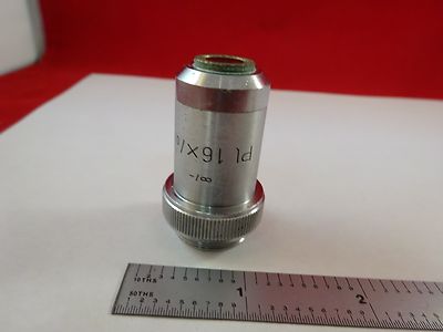 Microscope Part Objective Pl 16X [rusty] Ernst Leitz Germany Optics