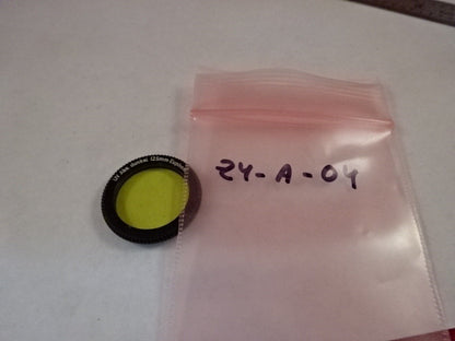 UV ABS. DUNKEL FILTER 25mm EUPHOS OPTICS MICROSCOPE PART AS IS #Z4-A-04