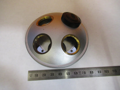 OLYMPUS JAPAN NOSEPIECE QUADRUPLE MICROSCOPE PART AS PICTURED Q9-FT-88