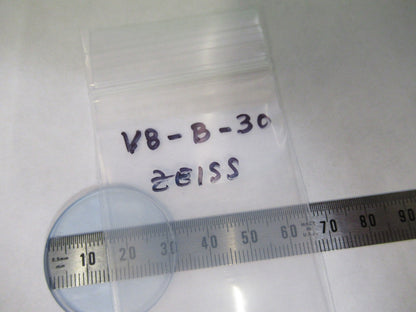 ZEISS GERMANY GLASS FILTER LIGHT BLUE OPTICS MICROSCOPE PART AS PICTURED V8-B-30