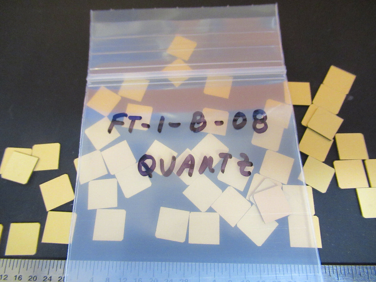 Lot Y-cut Gold Plated Quartz Piezoelectric Blanks Ultrasonic Sensor