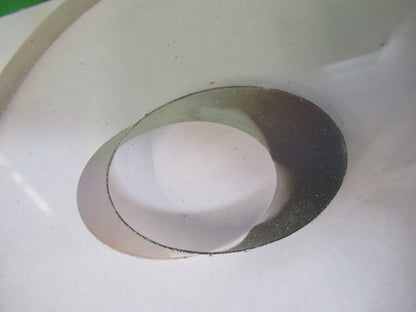 HUGE GLASS FLAT WINDOW THICK WITH HOLE FOR LASER OPTICS AS PICTURED 18-FT-05