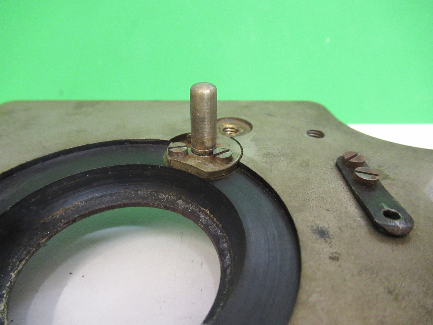 BAUSCH LOMB ANTIQUE STAGE TABLE OLD MICROSCOPE PART AS PICTURED T5-A-75