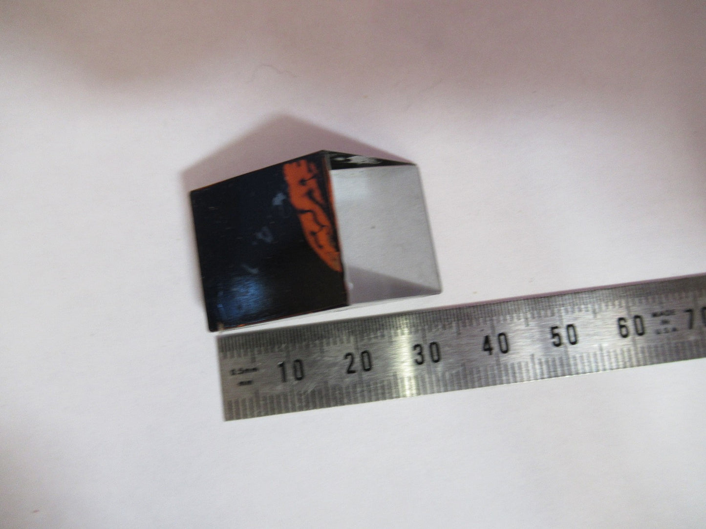 OLYMPUS JAPAN GLASS PRISM MICROSCOPE PART AS PICTURED T8-B-05