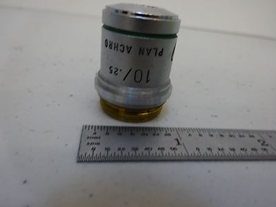 Microscope Part Objective American Optical Co. 10X Achromat Cat 1019 American Optics B