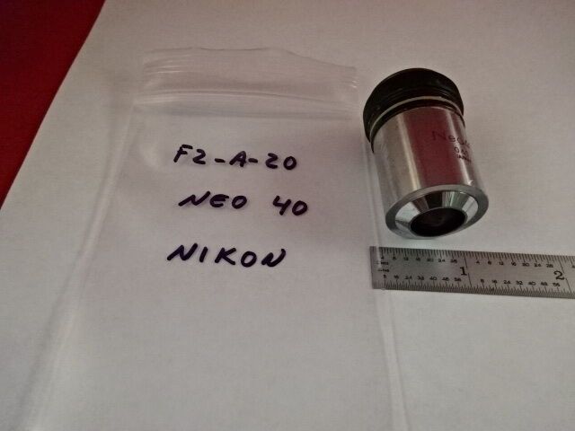 MIKROSKOPTEIL OBJEKTIV NIKON JAPAN NEO40 OPTIK WIE BESEHEN #F2-A-20