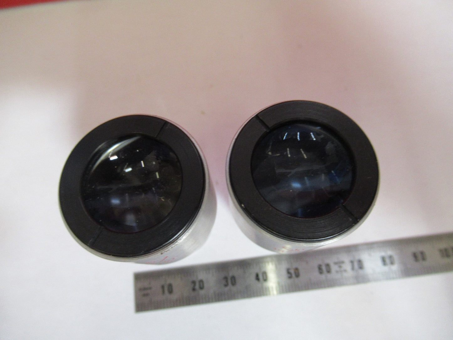 PAIR BAUSCH LOMB 10X WF LAB EYEPIECE OCULAR MICROSCOPE PART As Pictured V7-A-27