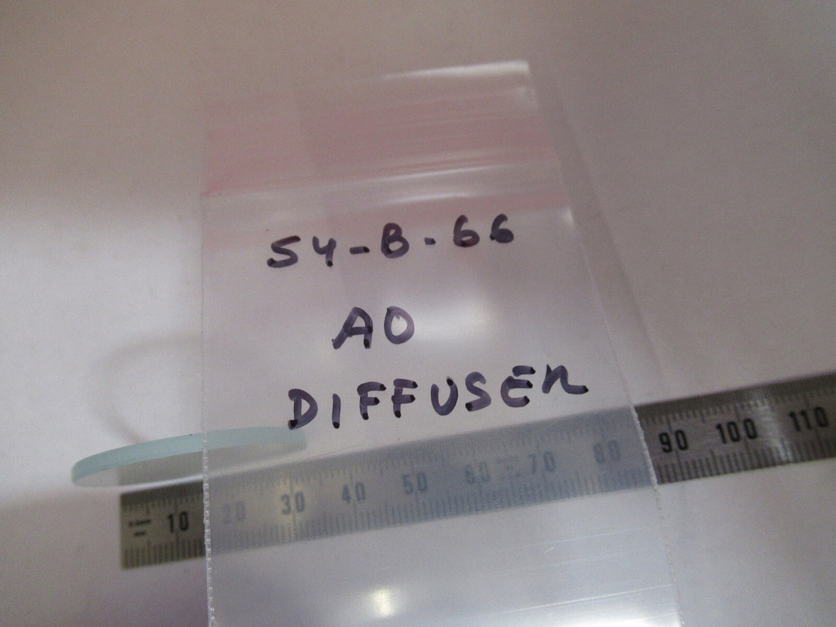 FILTER DIFFUSER AO SPENCER FROSTED GLASS MICROSCOPE PART AS PICTURED S4-B-66
