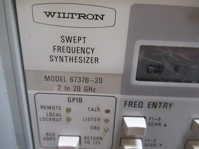 Wiltron Swept Frequency Synthesizer 2-20 GHz Model 6737B-20